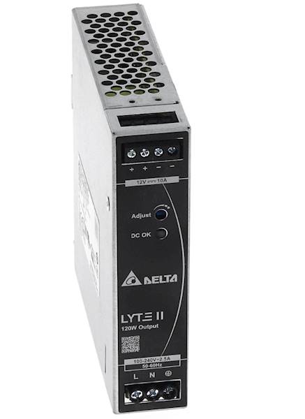 Zasilacz impulsowy Delta DIN Rail 12V / 10A 