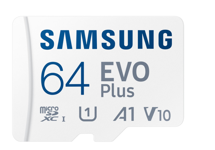 Samsung EVO PLUS microSDXC 64GB UHS-I U1 [Zapis 20MB/s Odczyt 180MB/s] v2023 [microSDXC | 64GB | UHS-I | U1 | Odczyt do 180 MB/s | Zapis