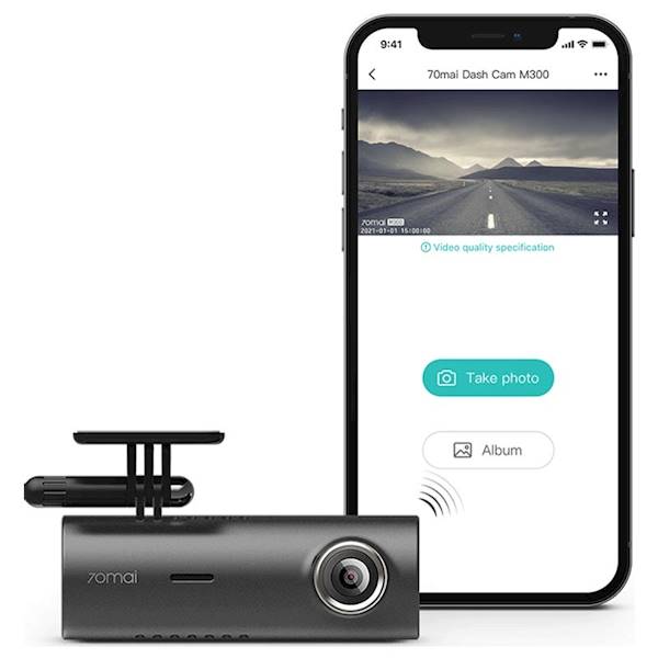 70Mai M300 Dash Cam Dark Gray rejsetrator 