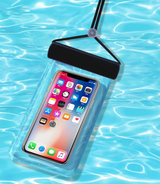 Etui wodoodporne na telefon do 6,7" na basen, plażę, kajak, nad morze - czarne