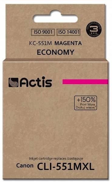 Tusz Actis CLI-551M do Canon iP7200 iP7250 iP8750 iX6850 MG5450 MG5550 MG5650 MG6350 MG6450 MG6650 MG7150 MG7550 MX725 MX925