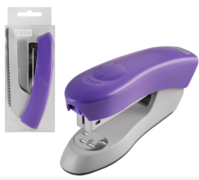 Zszywacz biurowy Easy 25 kartek fiolet plastik/metal
