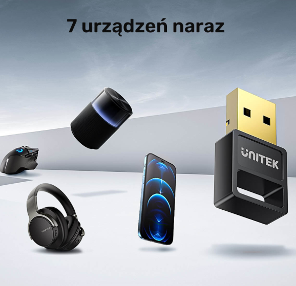 Adapter Bluetooth 5.3 USB-A czarny (B105B)