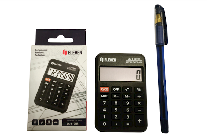 Kalkulator kieszonkowy szkolny mini  Eleven LC110NR