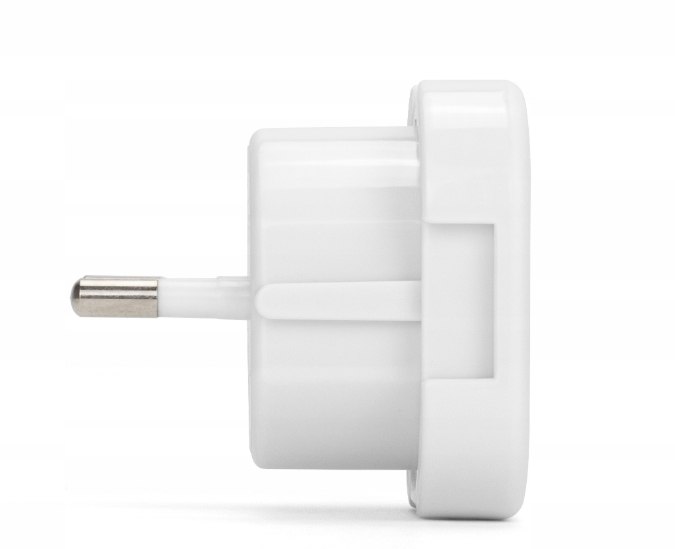 Adapter AC wtyk PL gniazdo UK -białe 1szt