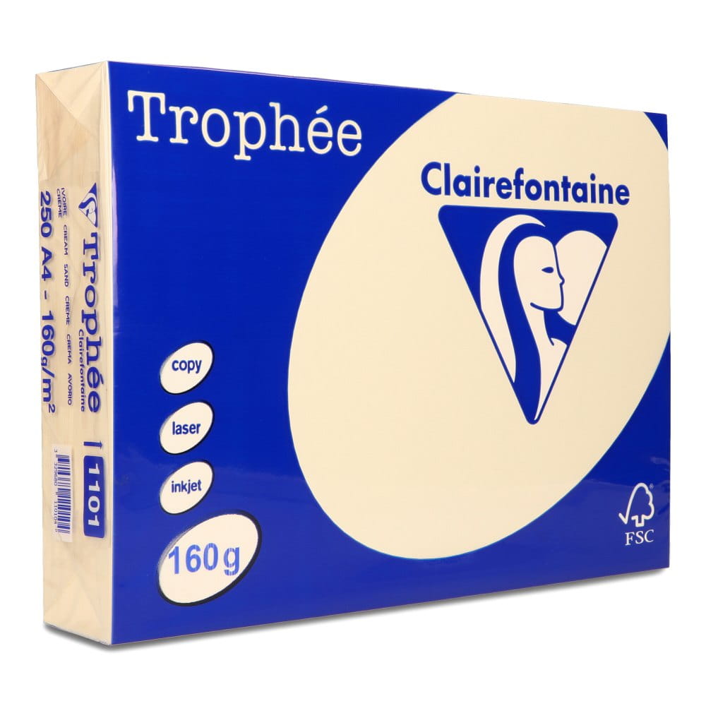 PAPIER TROPHE A4/160g /250szt kolor piaskowy nr 1101 -1 ryza