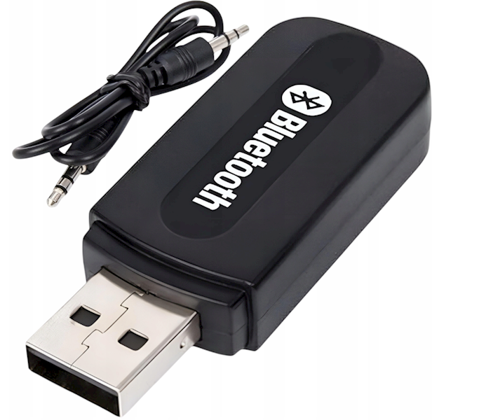 Transmiter / odbiornik Bluetooth audio MP3 USB + kabel AUX MINI-JACK