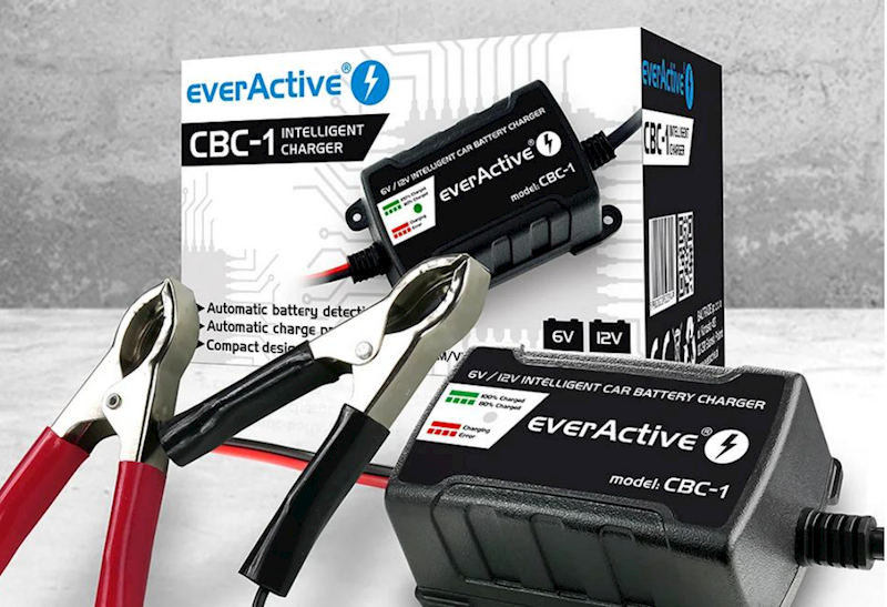 Ładowarka prostownik do akumulatorów 6V/12V everActive 14V/1A CBC-1