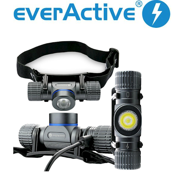 Latarka czołowa LED everActive HL-1100R Force