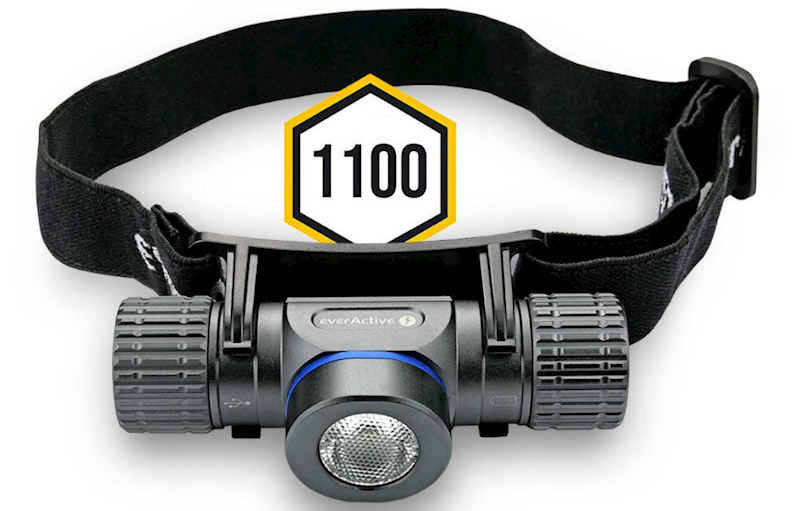 Latarka czołowa LED everActive HL-1100R Force