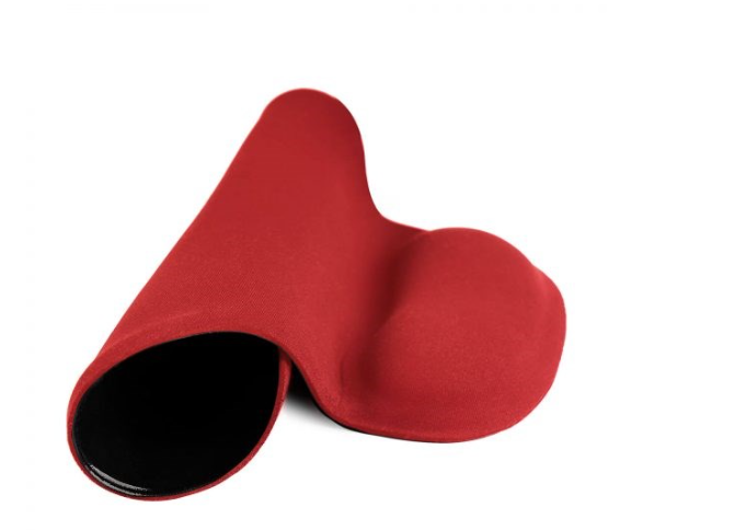 Żelowa podkładka pod mysz i nadgarstek SAVIO MP-01R – czerwona