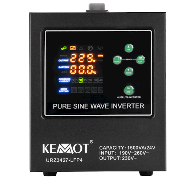 Zasilacz awaryjny KEMOT PROsinus-1500/24-LFP4