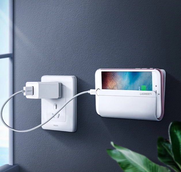 Uchwyt ścienny na telefon UGREEN – biały