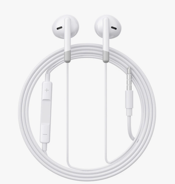 Słuchawki douszne Joyroom JR-EW01 – mini jack 3,5 mm, białe