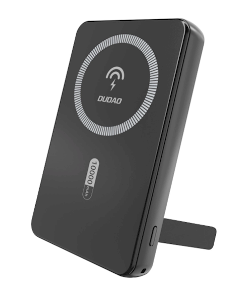 Powerbank Dudao K14S+ 10000mAh 20W USB-A / USB-C / MagSafe z podstawką - czarny