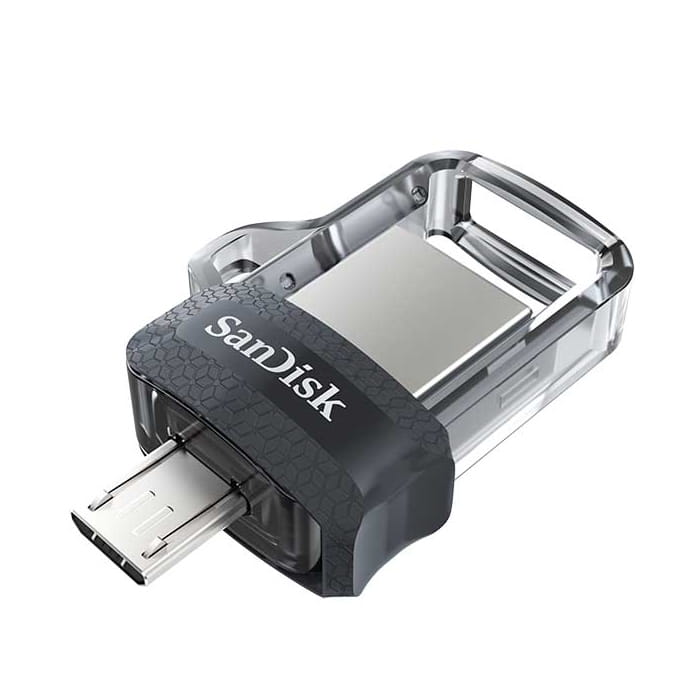 Pendrive SanDisk Ultra Dual Drive SDDD3-064G-G46 (64GB; microUSB, USB 3.0; kolor czarny)