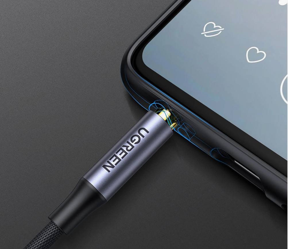 Kabel Ugreen mini jack 3.5mm / mini jack 3.5mm 3m - szary