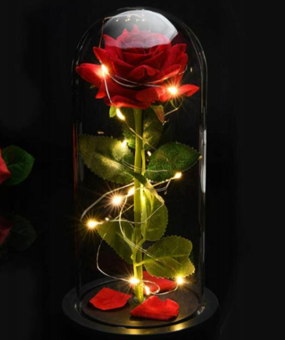 Wieczna róża czerwona led LXUM9 