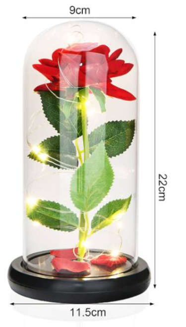 Wieczna róża czerwona led LXUM9 