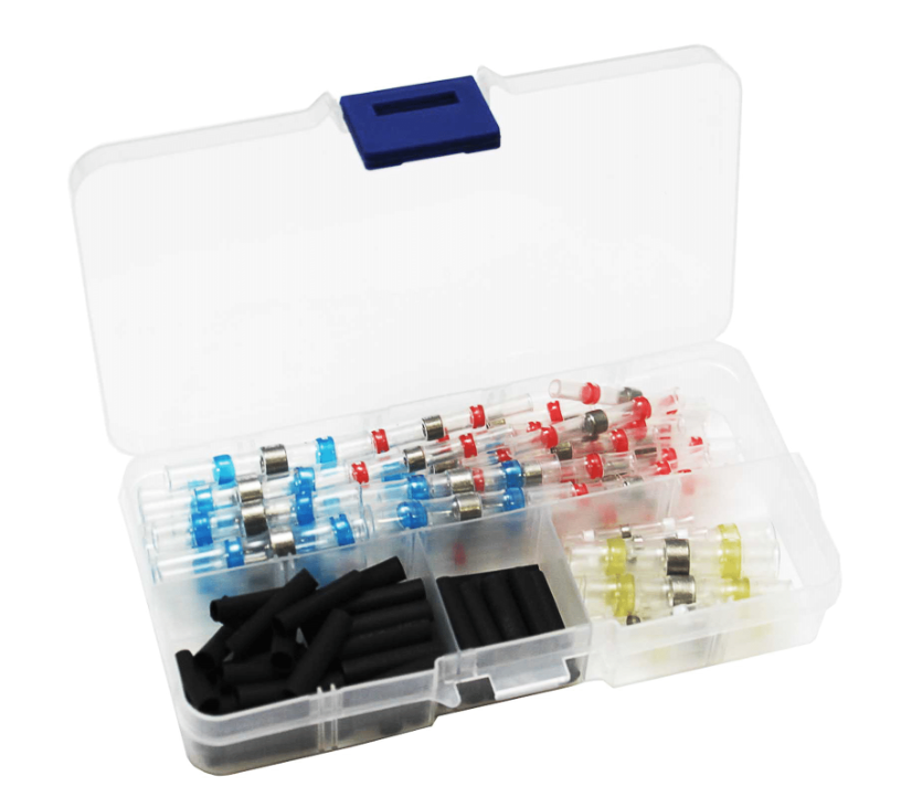 Zestaw szybkozłączek z cyną+folia termokurczliwa E5897