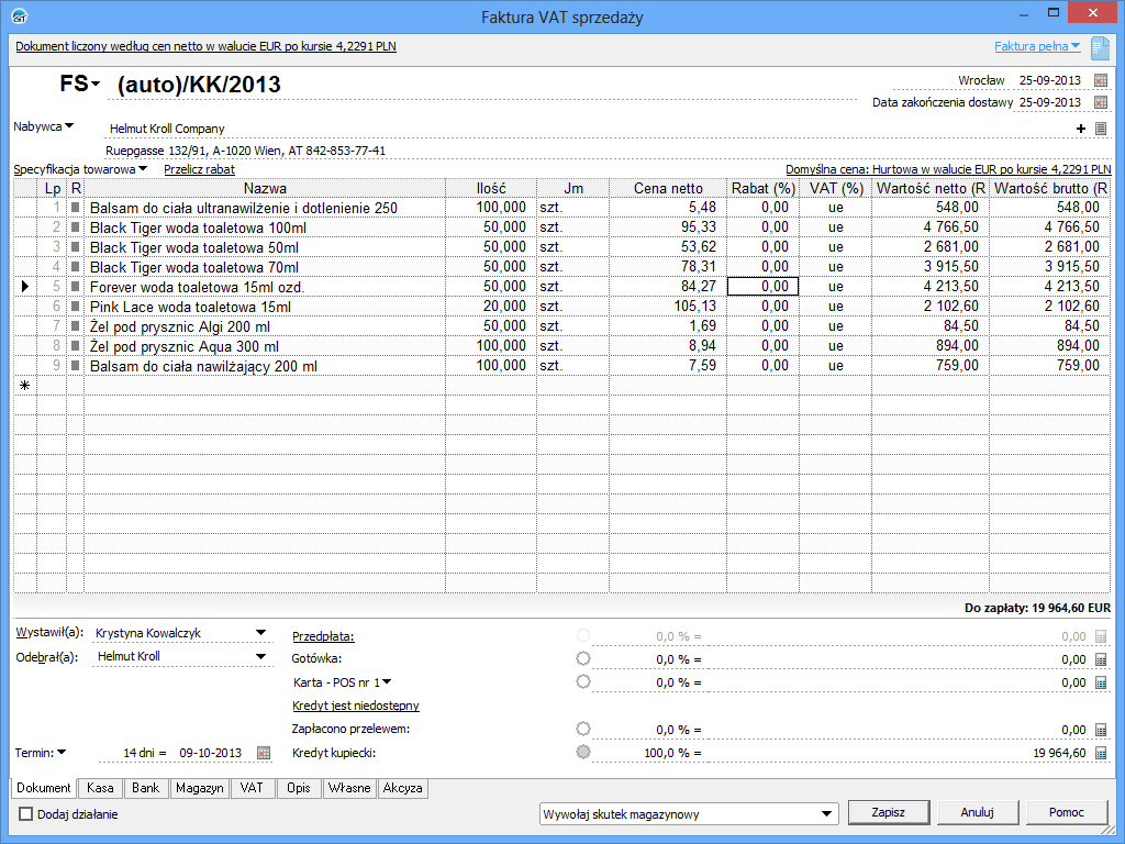 Insert SUBIEKT GT (3 stan.; Wieczysta;) licencja elektroniczna