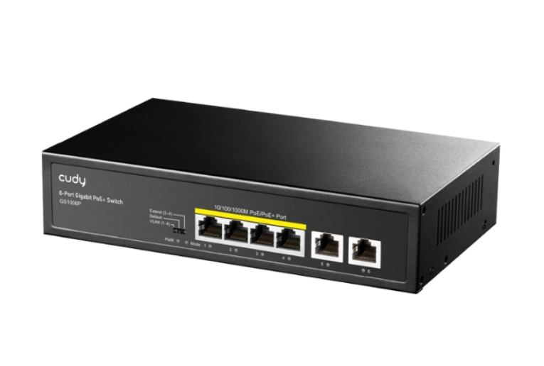Switch POE GS1006P 4- porty Cudy