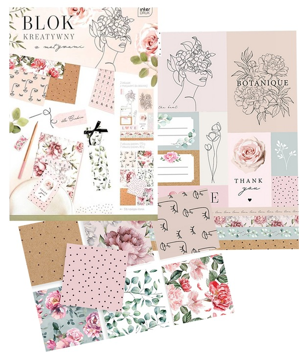 BLOK KREATYWNY A4 18 170G GARDEN 