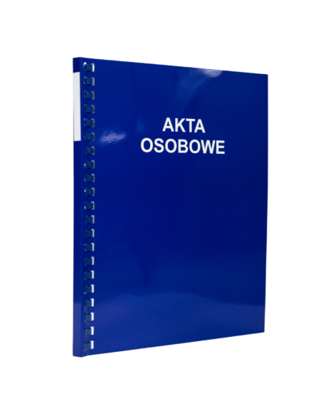 Teczka do akt osobowych bindowane wewnątrz  kolor c. niebieski 1szt