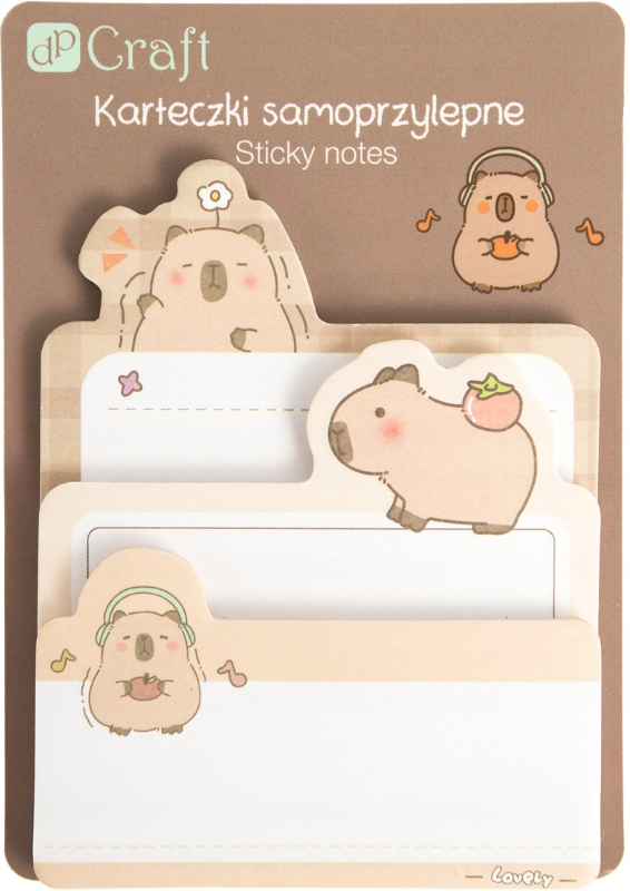 Samoprzylepne karteczki indeksujące Kapibara - DpCraft - 30 szt.