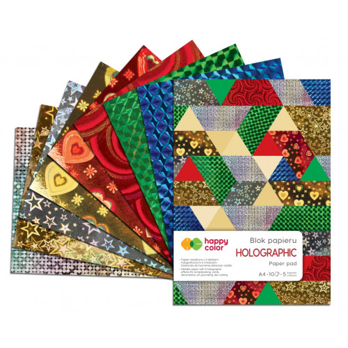 Blok kreatywny A4 10 150G Color Holographic
