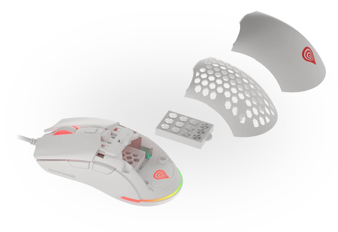 Mysz Genesis Krypton 750 biała