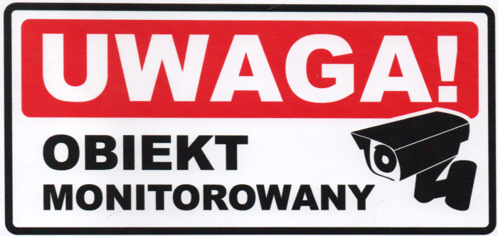 Naklejka Obiekt monitorowany 1szt