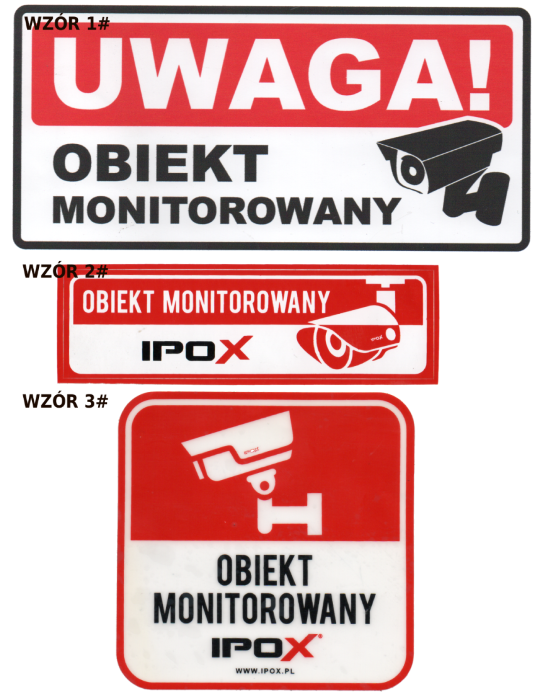 Naklejka Obiekt monitorowany 1szt