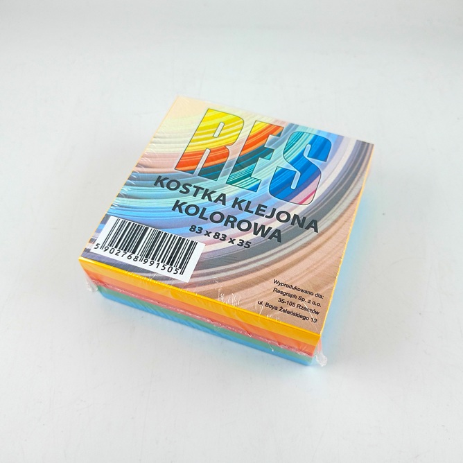 Kostka kolor RES 83x83x35 klejona intensywna
