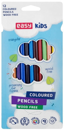 Kredki 12 Easy trójkątne EA839955