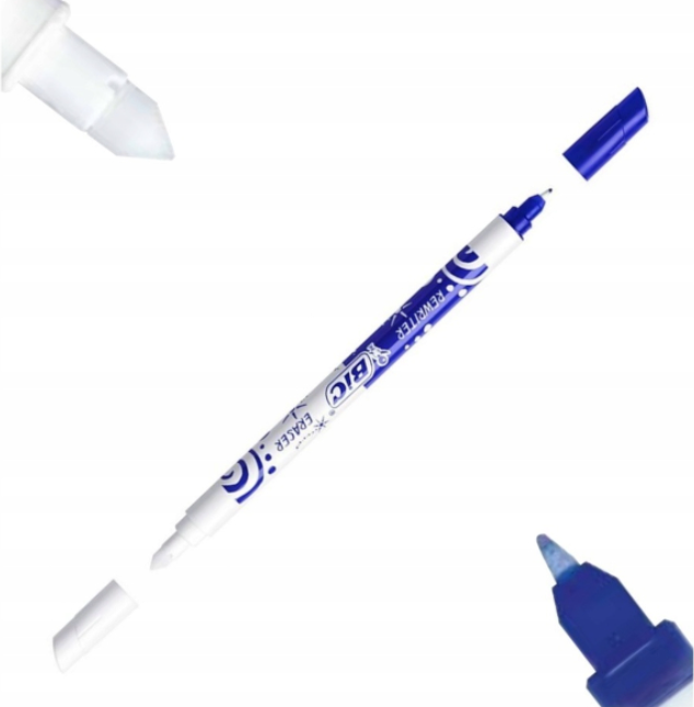 Wymazywacz Bic do pióra dwustronny (niebieski) – 1 szt. 1szt