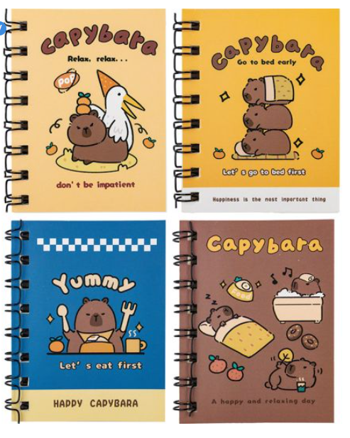 Notes Kapibara 80K 8cmx10.5cm Centrum 1szt