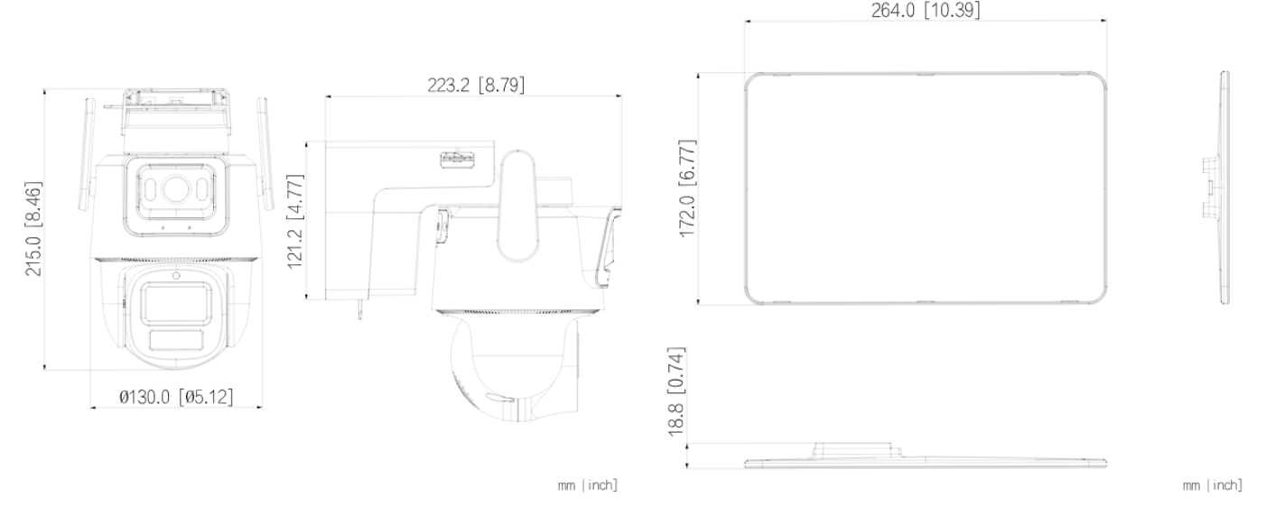 KAMERA SOLARNA PT IP OBROTOWA ZEWNĘTRZNA IPC-PTS2649C-3E3Z-4GB20-3684/0280B-PRO 4G LTE WIZCOLOR HYBRID-ZOOM - 3 Mpx DAHUA