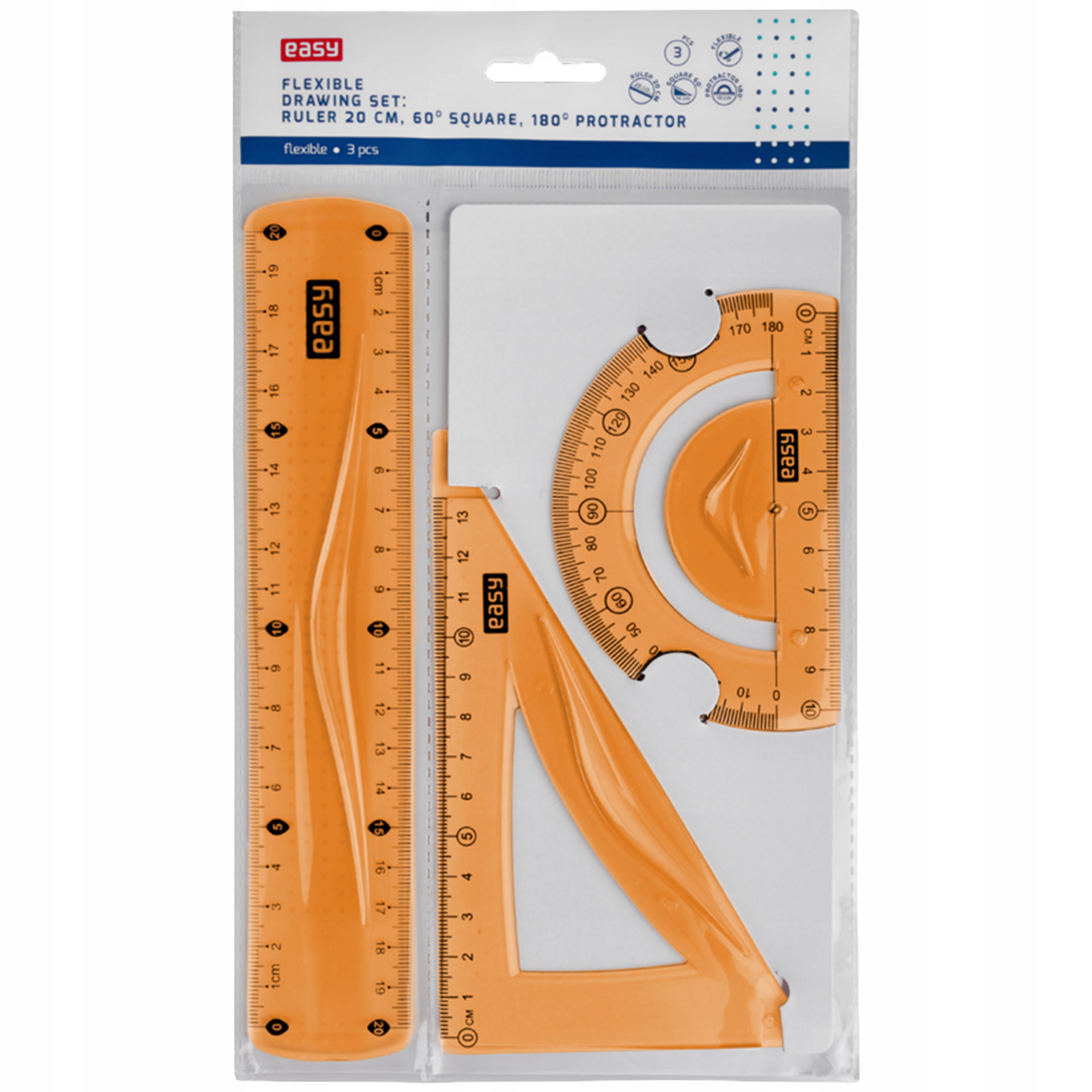 EA839335 Zestaw linijka 20 cm Easy Flex