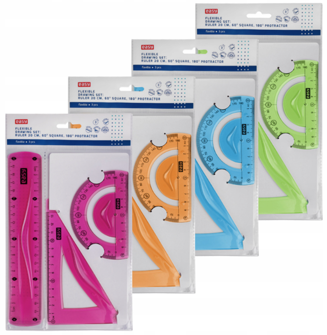 EA839335 Zestaw linijka 20 cm Easy Flex