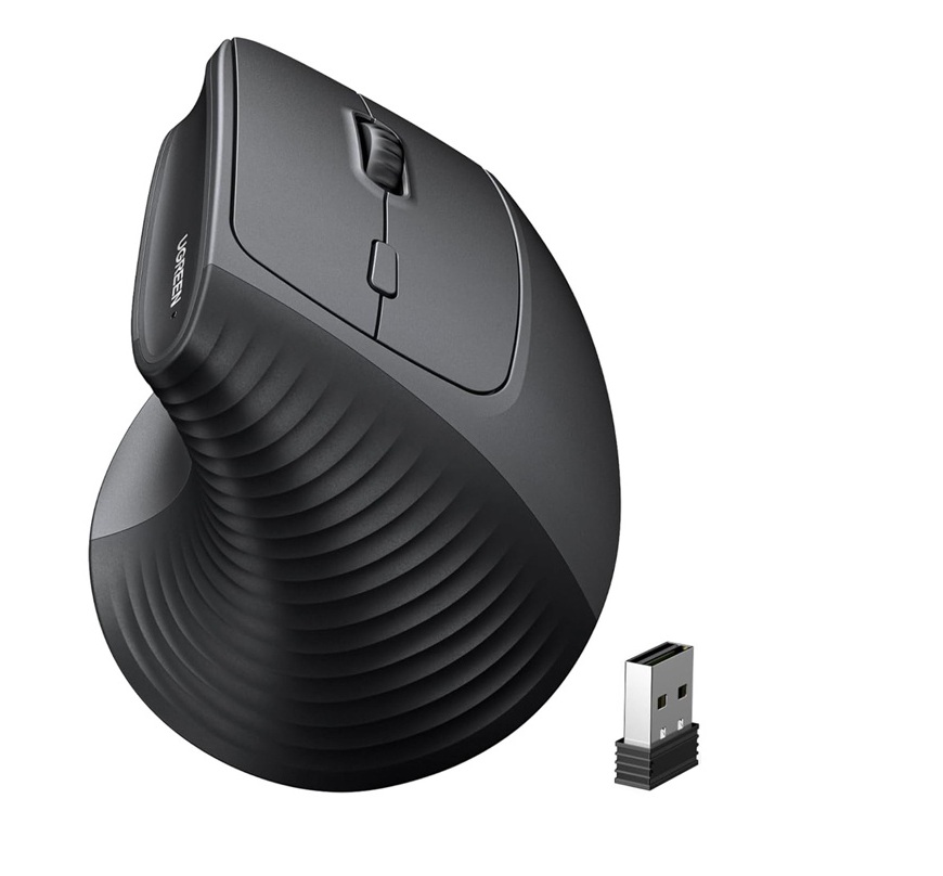 Mysz pionowa bezprzewodowa M571 2.4G (czarna)