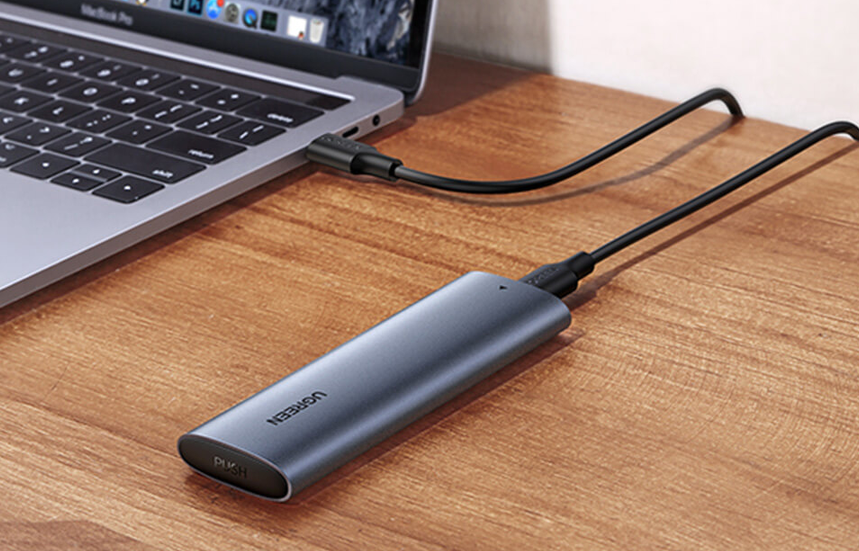 Obudowa dysku UGREEN CM400 M.2 M-key NVMe USB-C (szara)