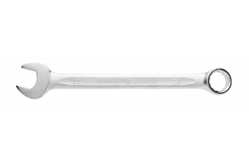 HT1W424 KLUCZ PŁASKO OCZKOWY STAL CRV 24MM DIN3113