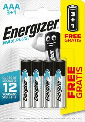 ENERGIZER BAT ALKALICZNA  AAA MAX PLUS 1,5V 3+1SZT