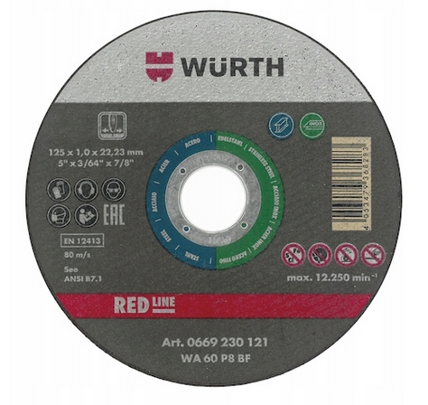TARCZA RED LINE 230X1,9MM RED LINE WURTH