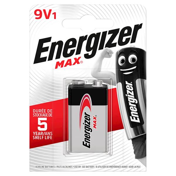 ENERGIZER BATERIA ALKALICZNA MAX 6LR61 9V