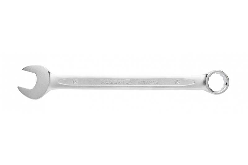 HT1W415 KLUCZ PŁASKO OCZKOWY STAL CRV 15MM DIN3113