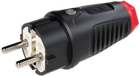 PCE WTYCZKA GUMOWA 16A 2P+Z 0521-SR