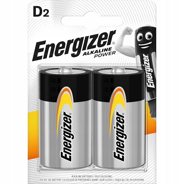 ENERGIZER ALKALINE POWER BATERIA D 1,5V 2 SZTUK