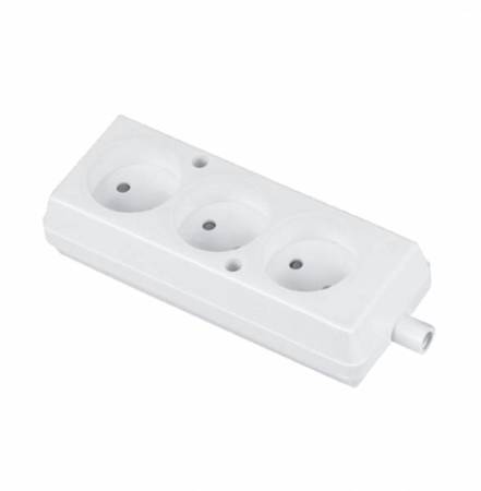 GNIAZDO WTYCZKOWE POTRÓJNE 3X2P 16A 250V GN-360
